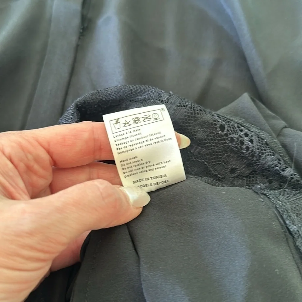 Maje black silk